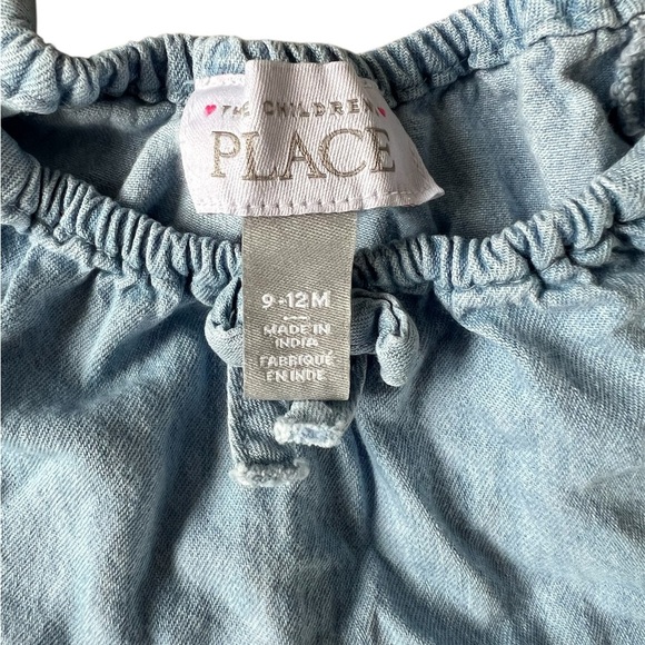 Children’s Place Baby Girl Tiered Chambray Dress | 9-12M - Picture 3 of 3